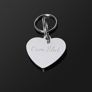 Heart BDSM Tag - Cum Slut/Sissy/Slave/Pet - Oxy-shop