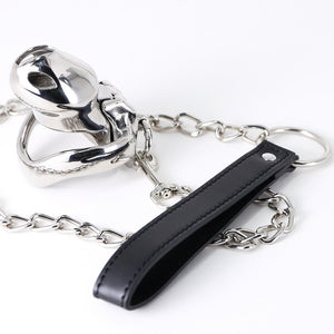 HTV4 Steel with Chain / Chastity on leash - Oxy-shop