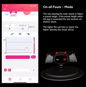 Little devil - App controlled Electric shock Collar - By Qiui