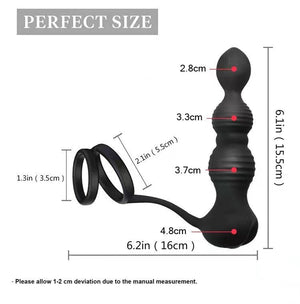 "Man's best friend" - Remote Butt plug + Cock ring - Oxy-shop