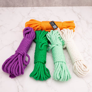 Multi Color Bamboo Silk Bondage Rope - 8 meters - Oxy-shop