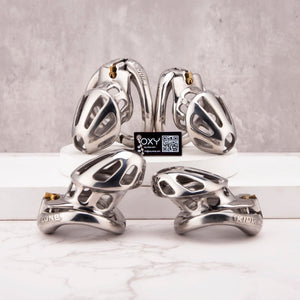 Next Generation locking chastity cage - Steel - Oxy-shop