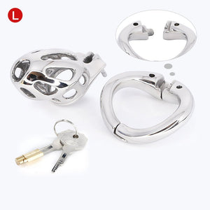 Next Generation locking chastity cage - Steel - Oxy-shop