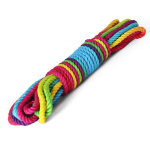 Rainbow Color Silk Kinbaku Rope - 8 meters - Oxy-shop