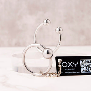 Set of 2 Glans Rings + Velvet Bag - Oxy-shop