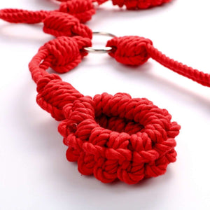 Shibari rope back restraint - BDSM gear for Bondage aesthetic and restraint - Oxy-shop