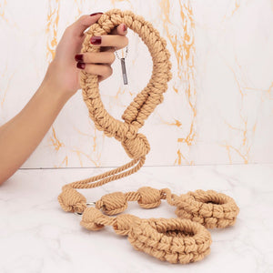Shibari rope back restraint - BDSM gear for Bondage aesthetic and restraint - Oxy-shop