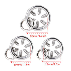 Spiked Penis Ring with a Leash - Oxy-shop