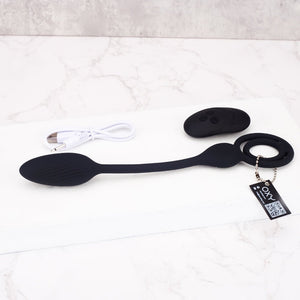 "Squeeze & plug" - Cock ring & Vibrating anal plug - Oxy-shop