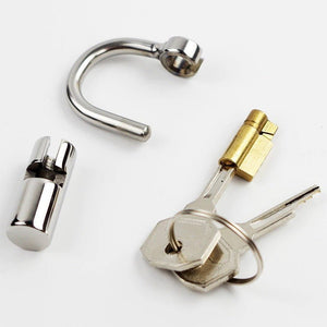 Stainless Steel PA Lock - Prince Albert Locked chastity Piercing - Oxy-shop