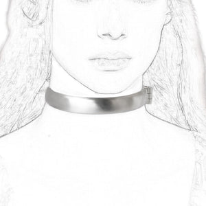 Stainless Steel Slave Collar with Ring - Male or Woman - Oxy-shop