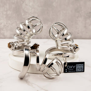 Steel Chastity cage - Short & Standard & Long Sizes - Oxy-shop