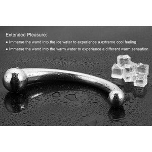 Steel Curved Double end Dildo - Oxy-shop