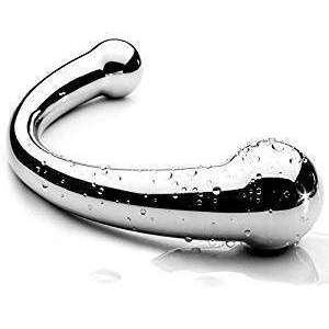 Steel Curved Double end Dildo - Oxy-shop