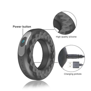 Vibrating Cock Ring - 10 Speeds - Oxy-shop