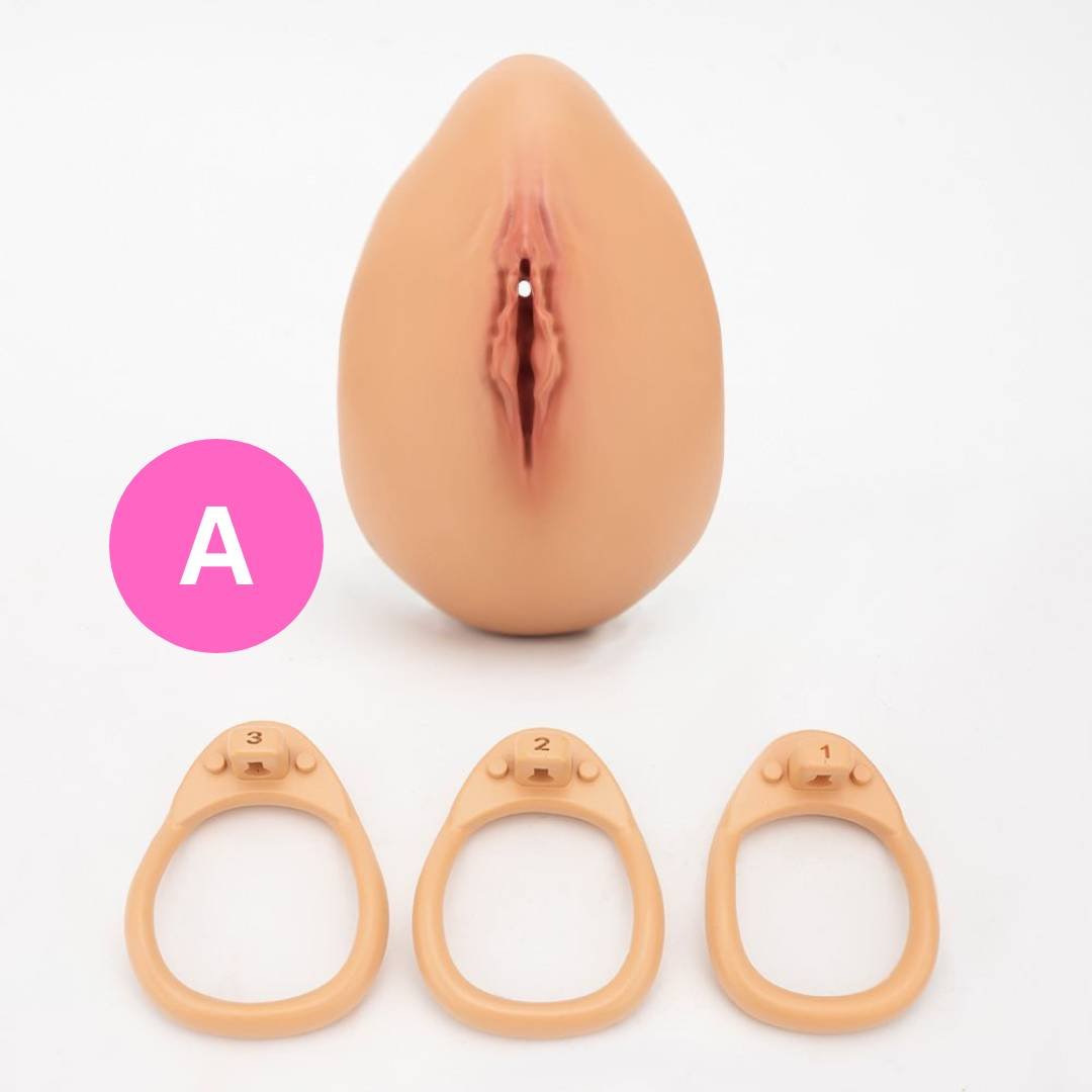 #1 Full Cover Chastity: Realistic Vagina - 3D printed & Painted. - Oxy-shop