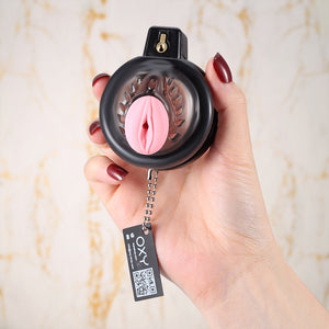TheReminder – Femine Chastity Cage with urethral tube 
