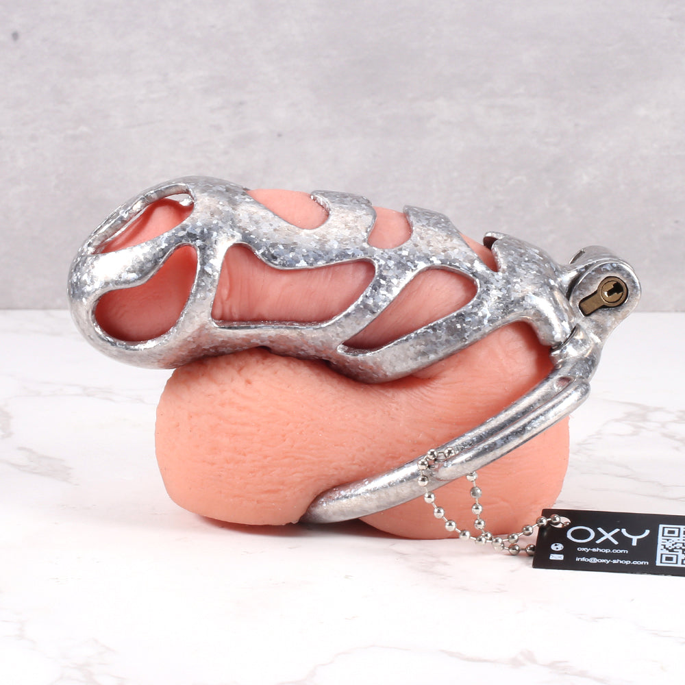 The Phantom Titanium Chastity - With D Rings for belt.
