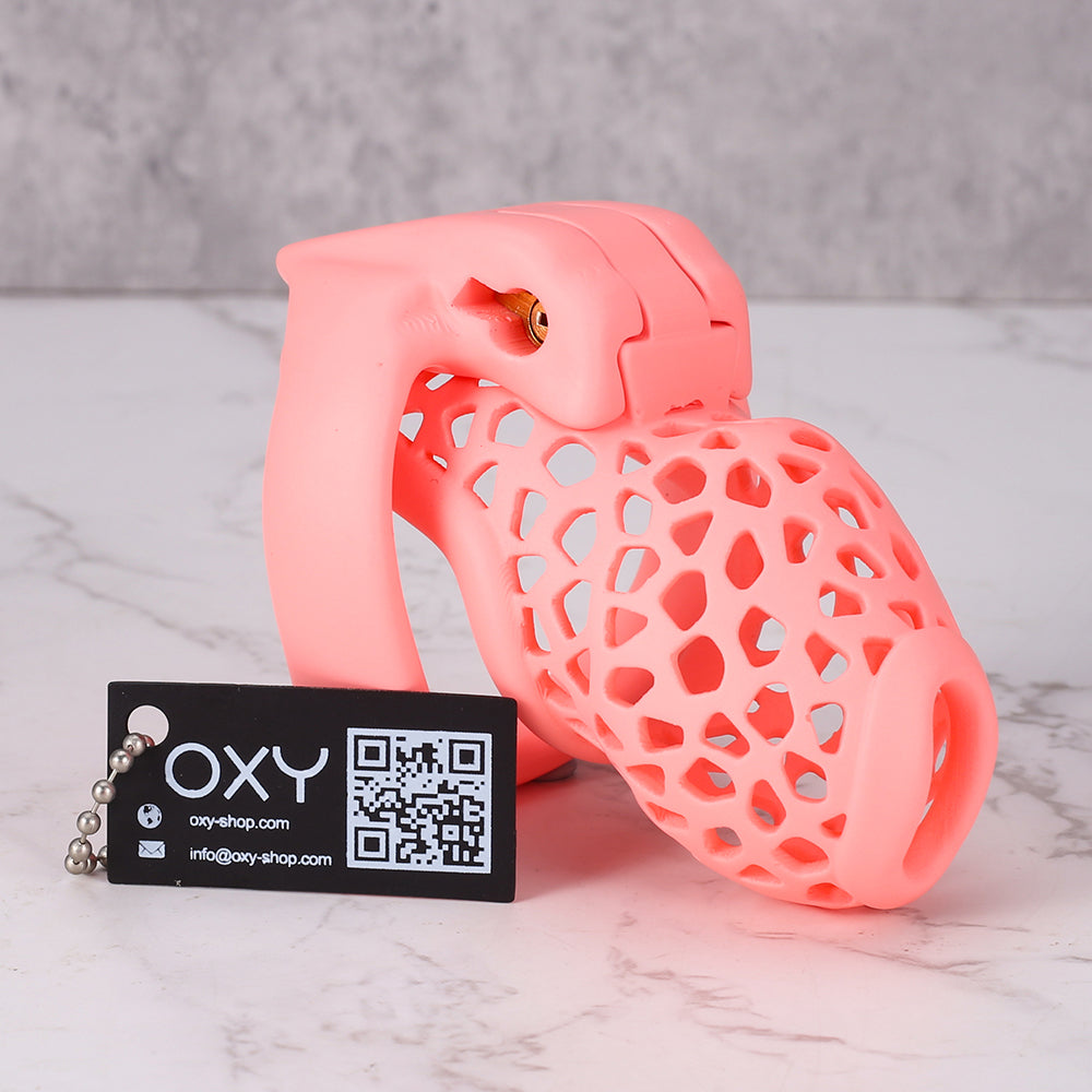 EcoSeal -  Lattice Chastity Cage Pink