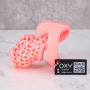 EcoSeal -  Lattice Chastity Cage Pink