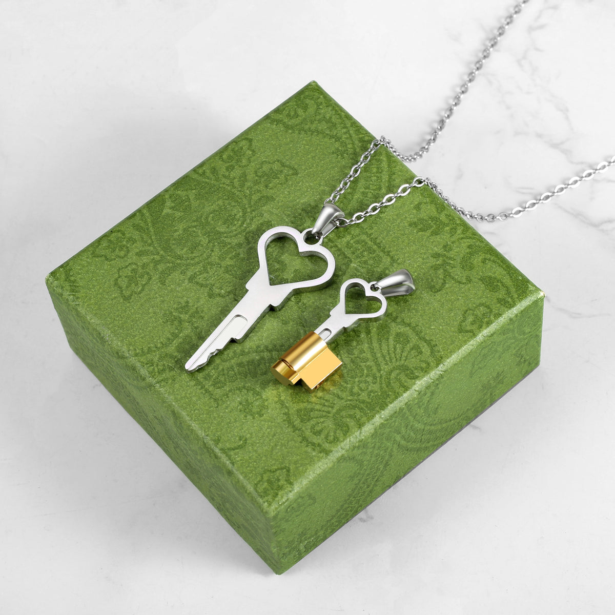💝 Mini Heart Shaped Key Necklace for Mini Locks Chastity