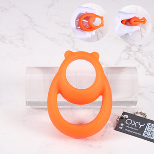 The Dominator Duo – Silicone Cock Ring & Ball Separator