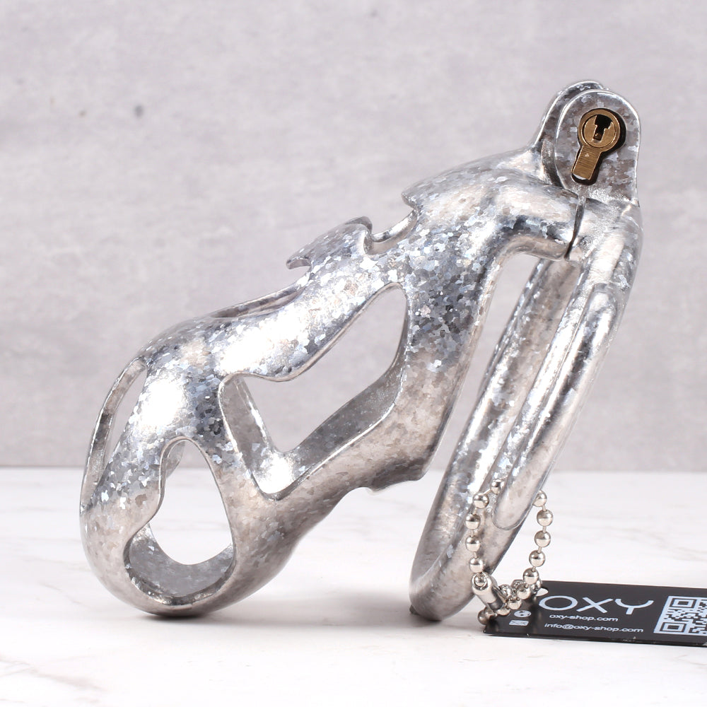 The Phantom Titanium Chastity - With D Rings for belt.