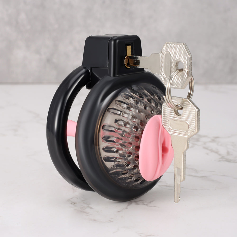 TheReminder – Femine Chastity Cage with urethral tube 