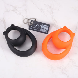 The Dominator Duo – Silicone Cock Ring & Ball Separator