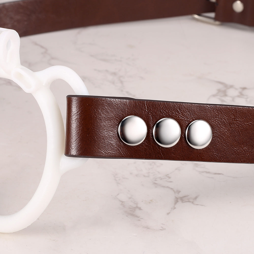The No-Escape Strap - Leather Chastity cage Belt