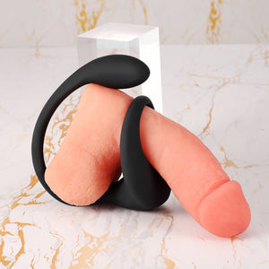 DualForce - Cock ring & remote controlled vibrating anal plug