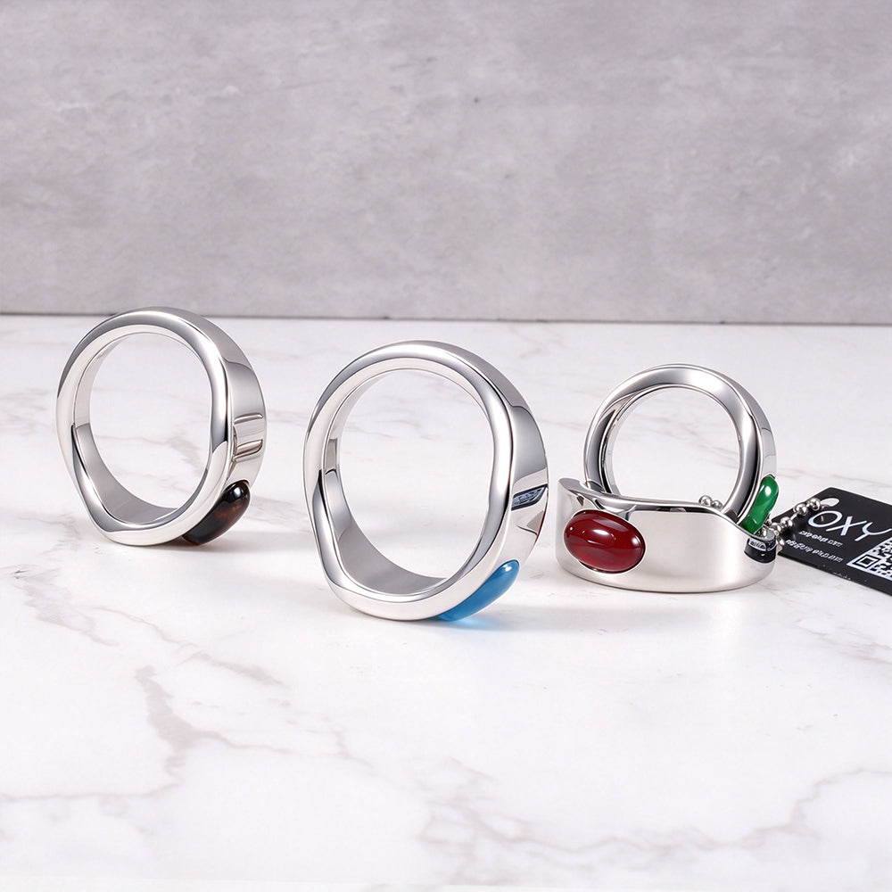Gemstone Glans Rings - Cock Power