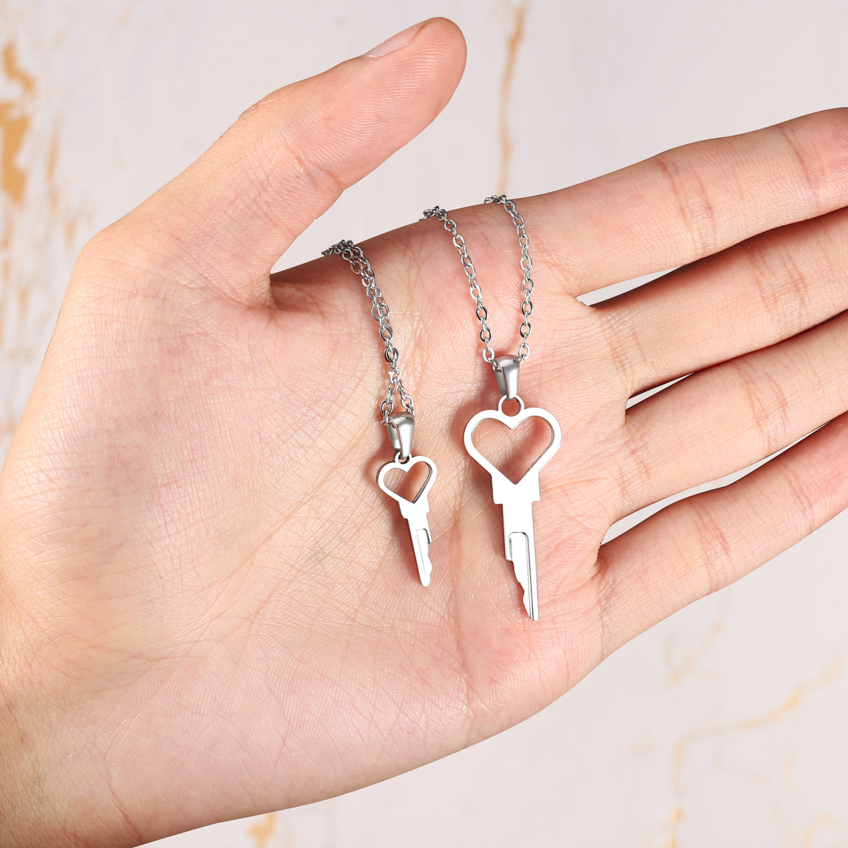 💝 Mini Heart Shaped Key Necklace for Mini Locks Chastity