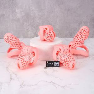 EcoSeal -  Lattice Chastity Cage Pink
