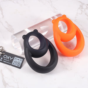 The Dominator Duo – Silicone Cock Ring & Ball Separator