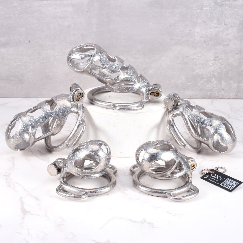 The Phantom Titanium Chastity - With D Rings for belt.