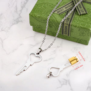 💝 Mini Heart Shaped Key Necklace for Mini Locks Chastity