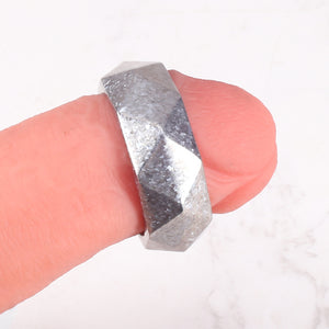 Premium Hexagonal Glans Ring (Hand Polished) - Steel & Titanium | Gold & Rainbow