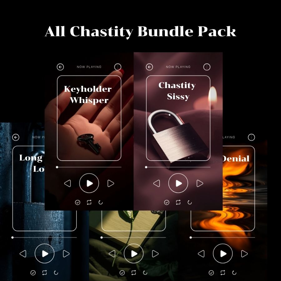 Chastity Bundle — 5 Guided Audio Packs for Chastity, Denial & Keyholder Dynamics