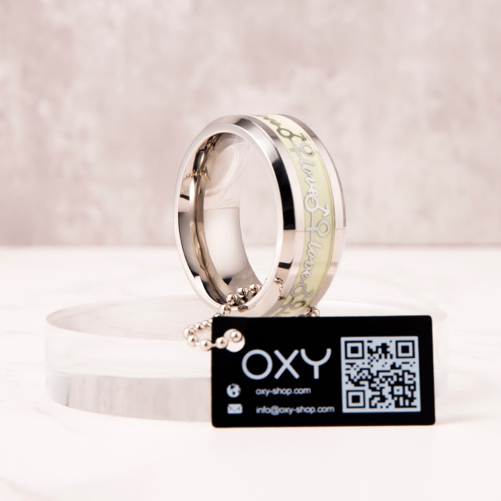 Anello Glande Fluorescente - "Love"