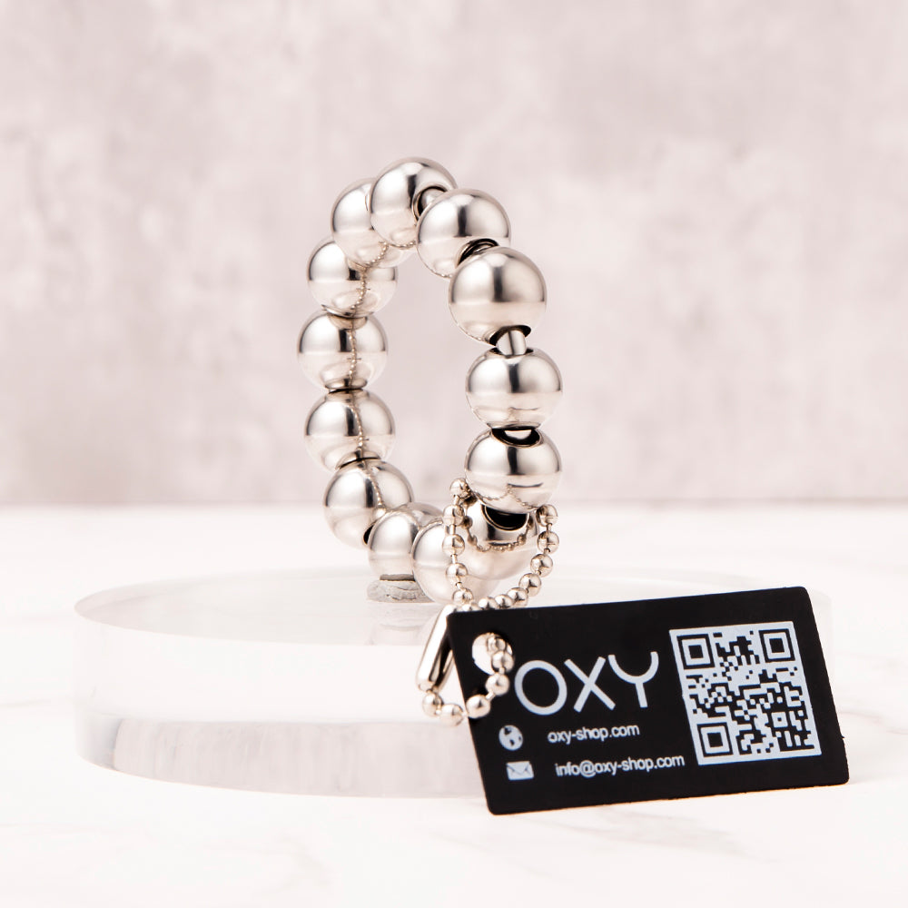 Anillo glande con cuentas
