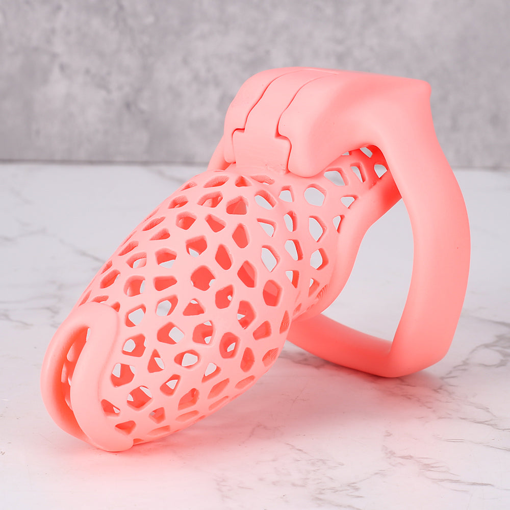 EcoSeal -  Lattice Chastity Cage Pink