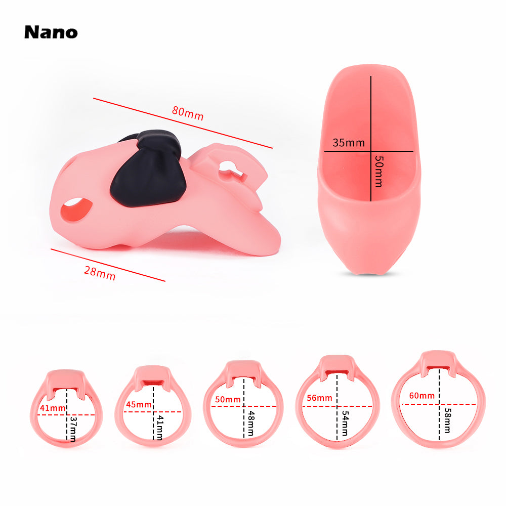 Bowdown – Ribbon Chastity Cage – (HTV4 serie)  - 5 sizes