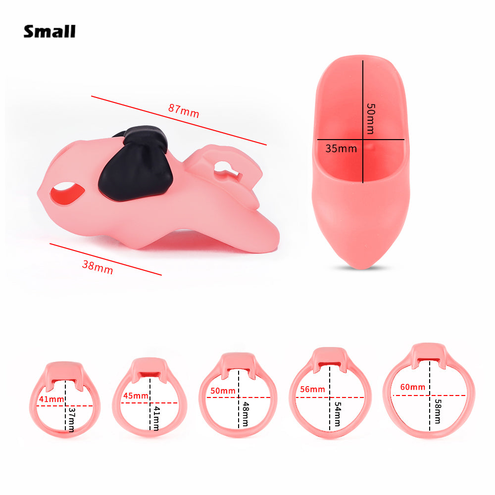 Bowdown – Ribbon Chastity Cage – (HTV4 serie)  - 5 sizes