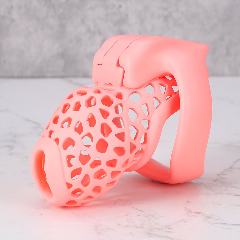 EcoSeal -  Lattice Chastity Cage Pink