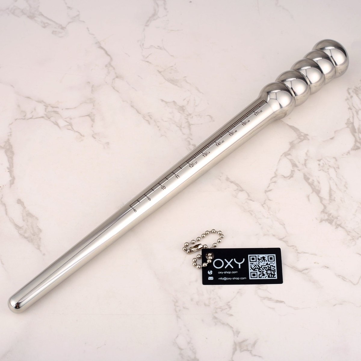 Steel Prostate AeroGlide Prostate Massage Probes – Stainless Steel with Ruler | 4 Sizes