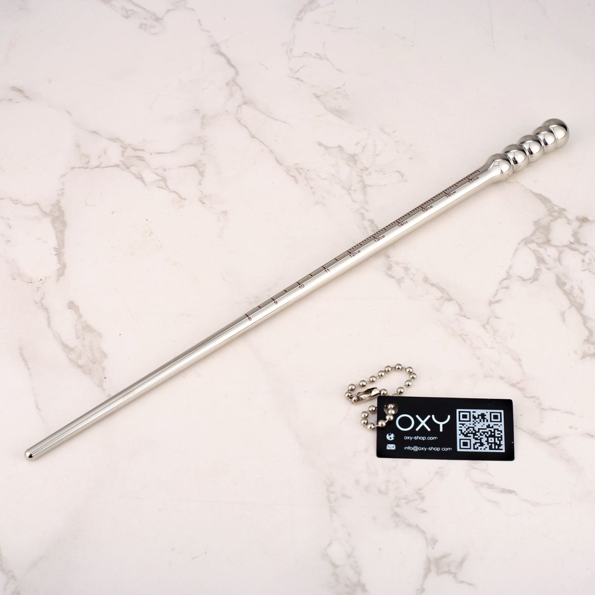 AeroGlide Stainless Steel Prostate Probes – Precision - Sized with Ruler Markings - Oxy - shop