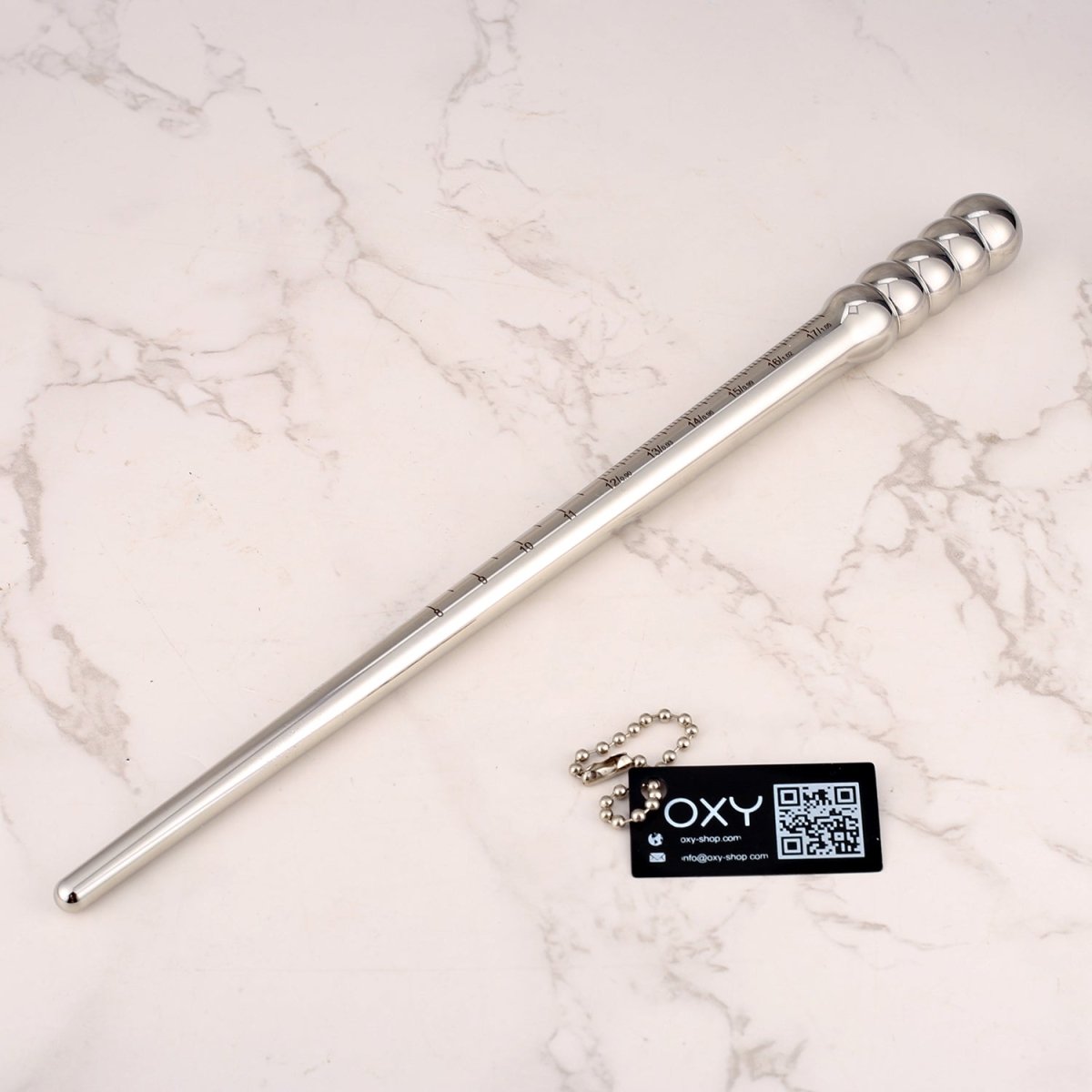 AeroGlide Stainless Steel Prostate Probes – Precision - Sized with Ruler Markings - Oxy - shop