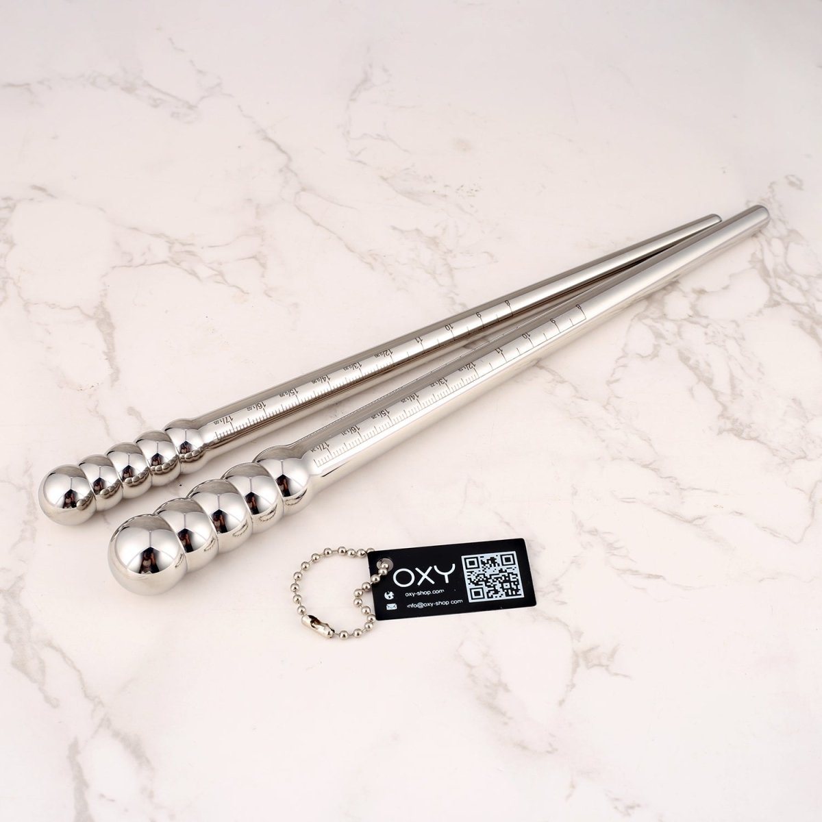 AeroGlide Stainless Steel Prostate Probes – Precision - Sized with Ruler Markings - Oxy - shop