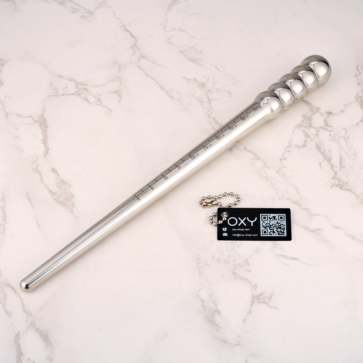 Steel Prostate AeroGlide Prostate Massage Probes – Stainless Steel with Ruler | 4 Sizes